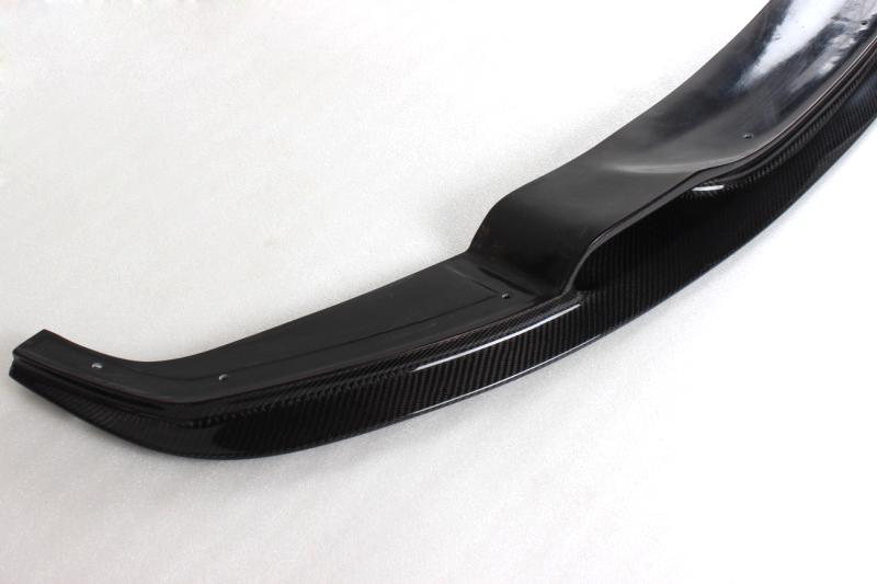 Closeup of the side part of the 3D Style Carbon Fiber Front Lip BMW F30