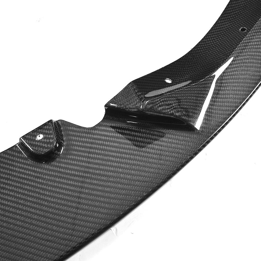 Closeup of the Weave of the 3D Style Carbon Fiber Front Lip BMW F82