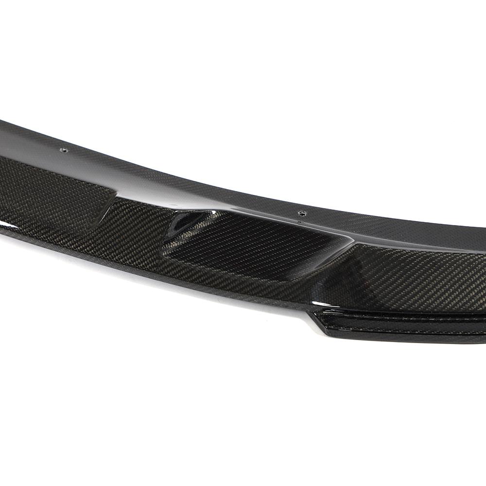 Middle Closeup of the 3D Style Carbon Fiber Front Lip for BMW G20 LCI