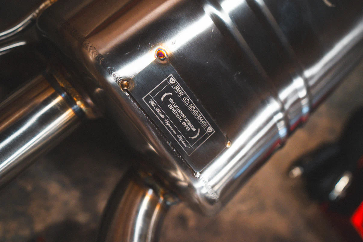 Special Ops Logo on the BMW G20/G22 M340i/M440i Valved Sport Exhaust System