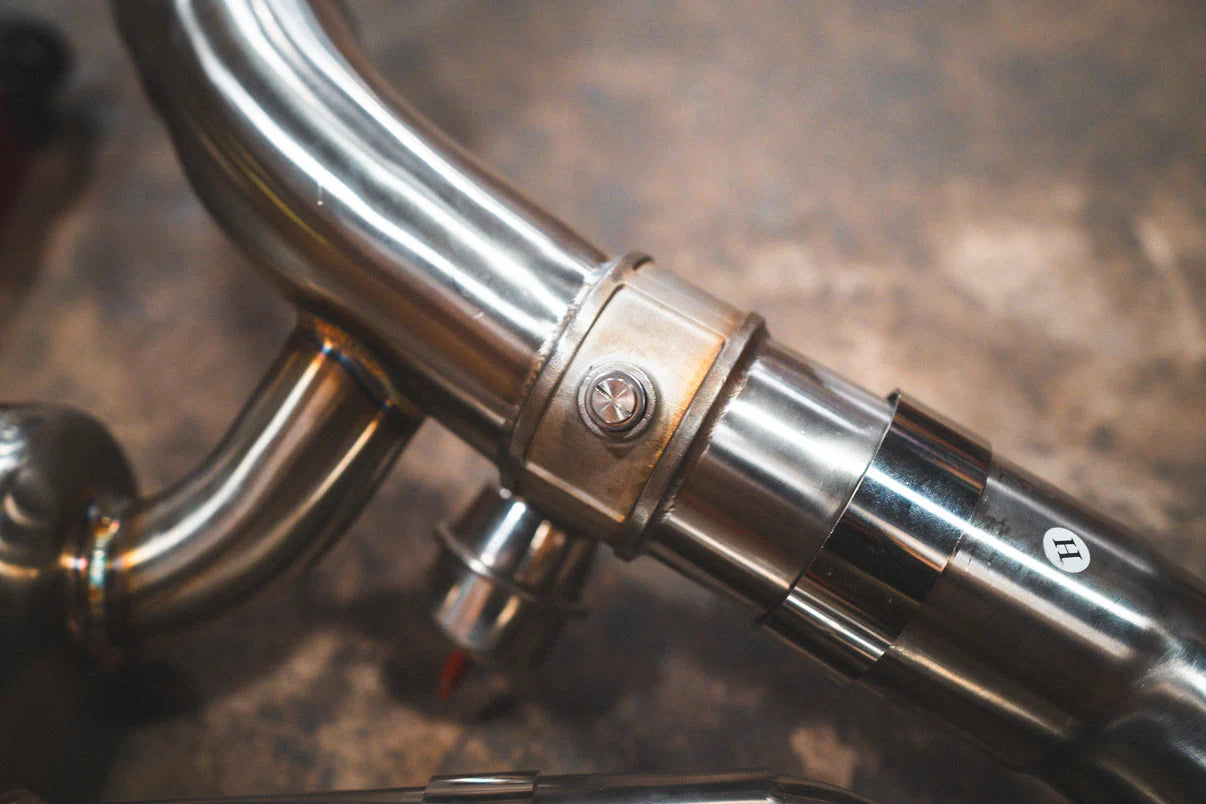 A Part of the BMW G20/G22 M340i/M440i Valved Sport Exhaust System