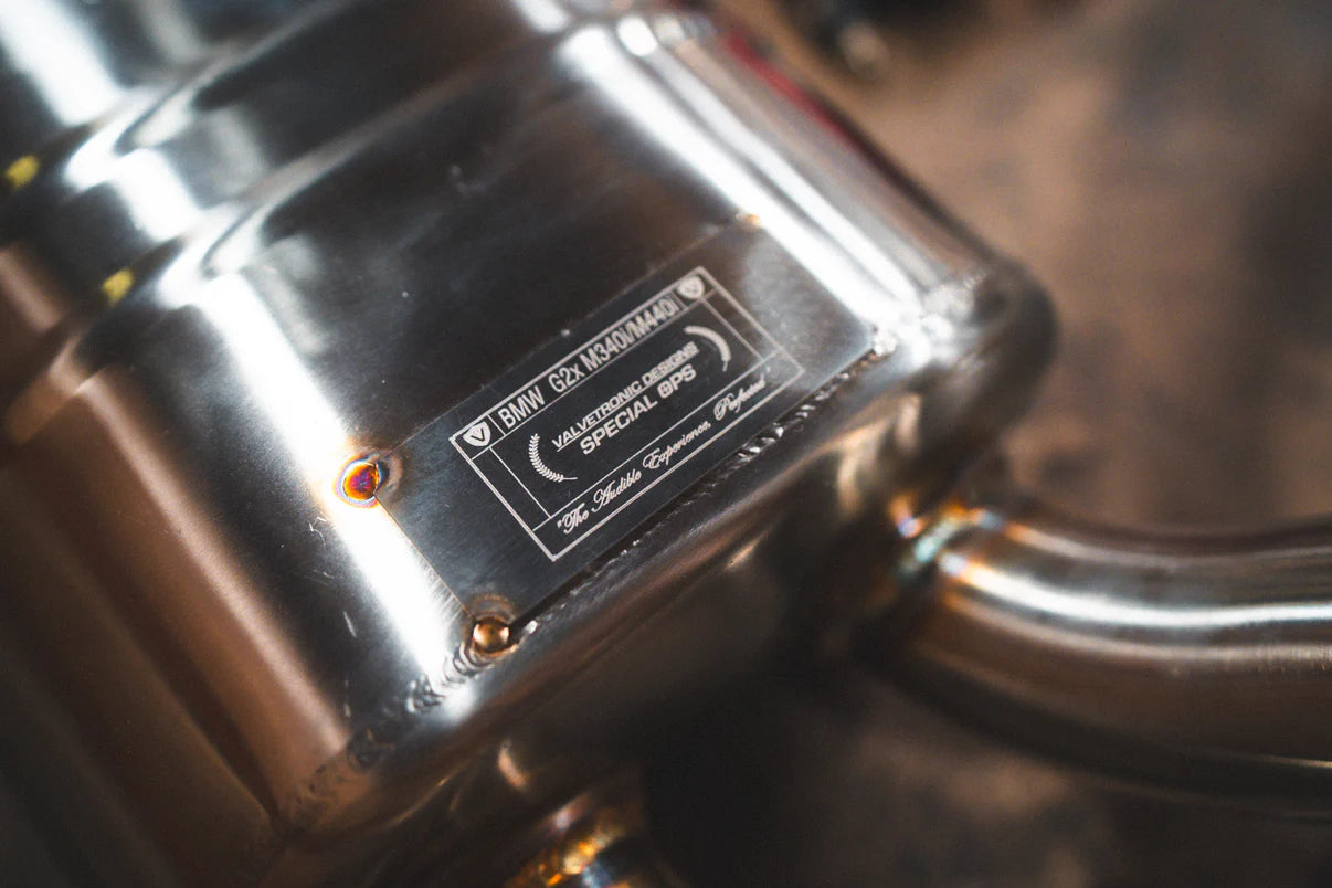 Special Ops Logo on the BMW G20/G22 M340i/M440i Valved Sport Exhaust System