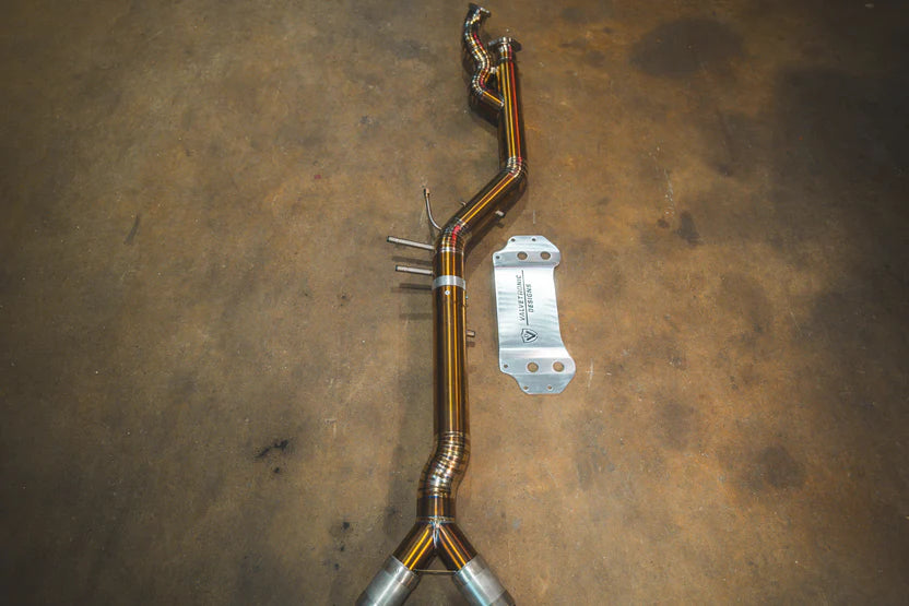 Entire View of the BMW G87 M2 Valved Sport Exhaust System