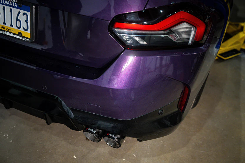 BMW M240i G42 Valved Sport Exhaust System Carbon Tips View