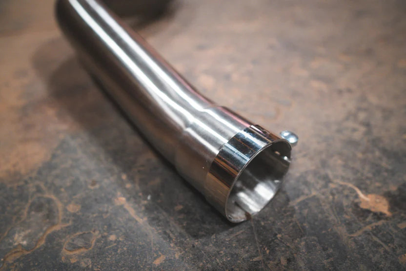 BMW M240i G42 Valved Sport Exhaust System Closeup of Pipe