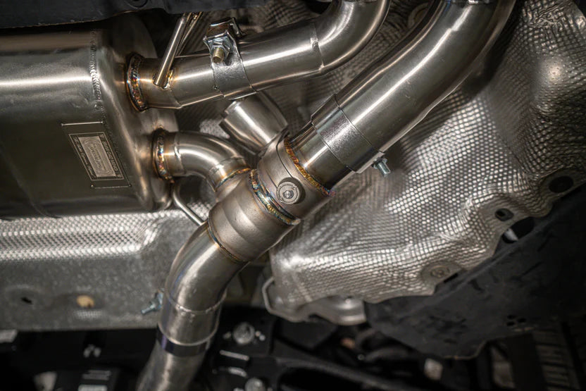 BMW M240i G42 Valved Sport Exhaust System Undercarriage Pipe1