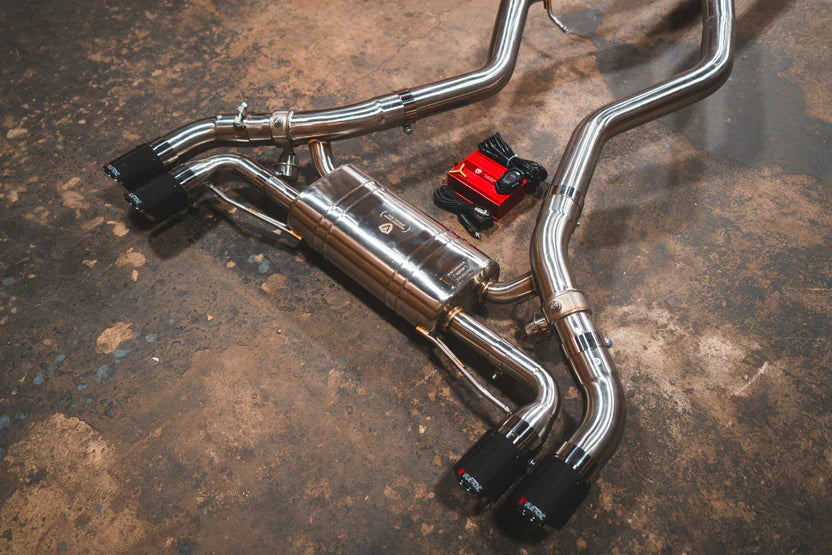 BMW M240i G42 Valved Sport Exhaust System Side View