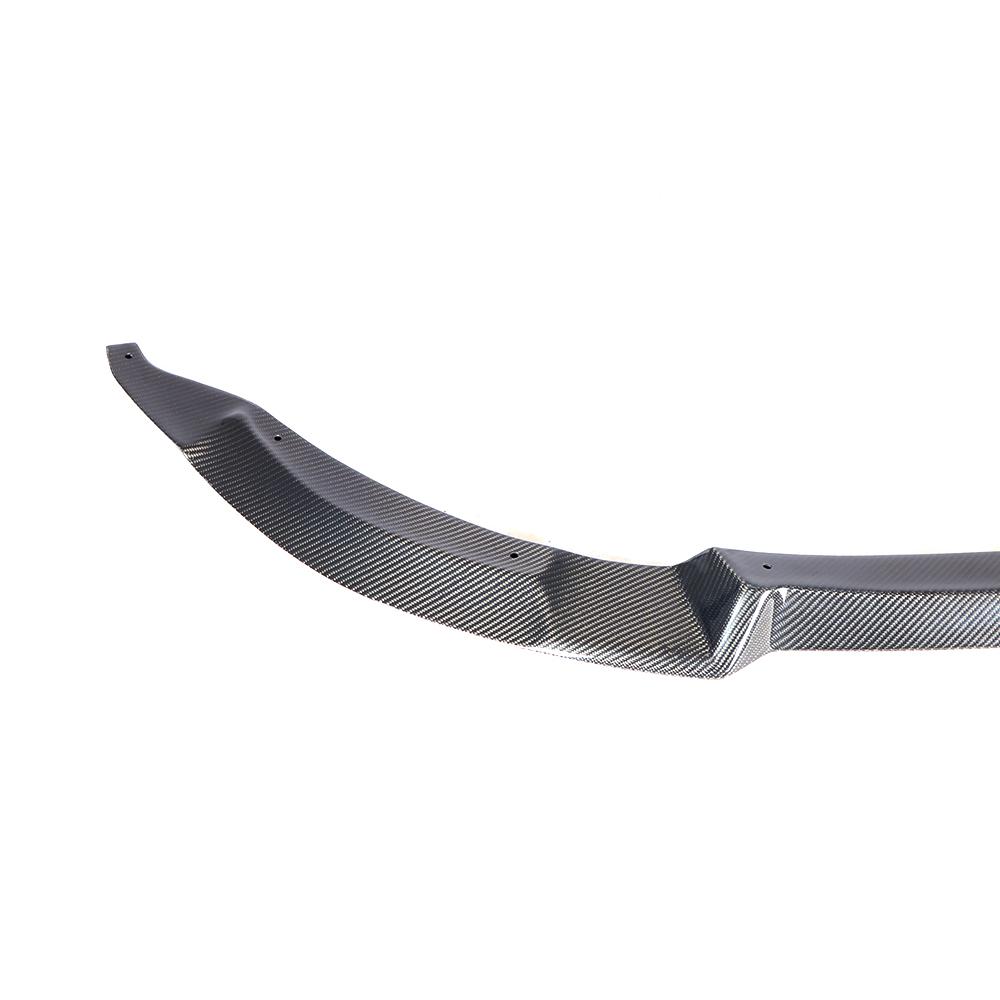 Closeup of the CS Style Carbon Fiber Front Lip for BMW F80 (2015-18) & F82 (2015-20)