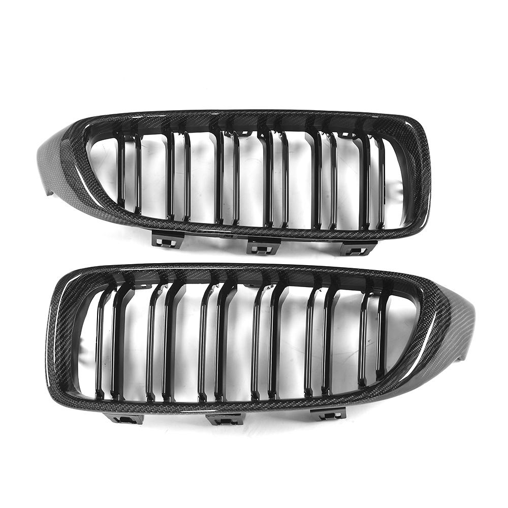 Stacked View of the Carbon Fiber & ABS Grill for BMW F32 (2014-2020) & BMW F80/F82 (2015-2020)