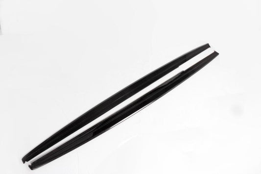 Top View of the Carbon Fiber Side Skirts for BMW F30