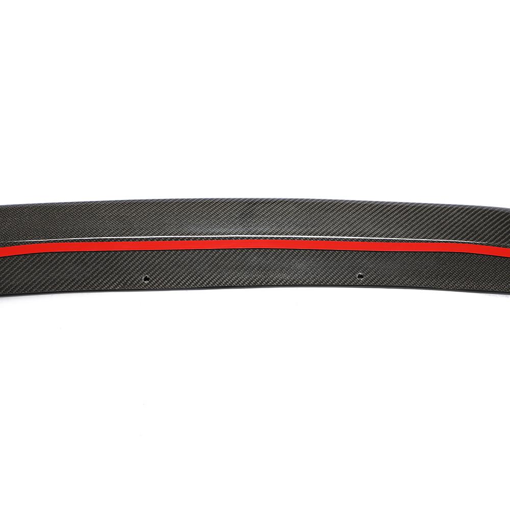 Closeup of the 3M tape under the PSM Style Carbon Fiber Front Lip for BMW F82