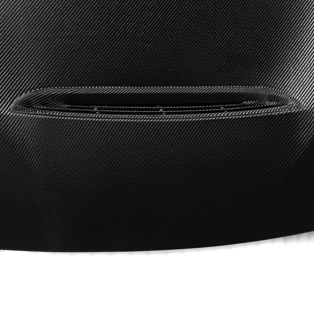 Closeup of the Weave Pattern of the GTS Style Carbon Fiber Hood for BMW F30 & F32