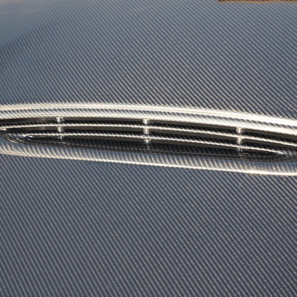 Closeup of the GTS Style Carbon Fiber Hood for BMW G20