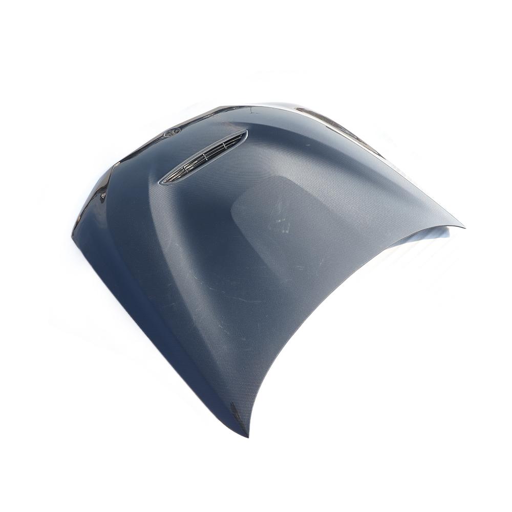 Angled View of the GTS Style Carbon Fiber Hood for BMW G20