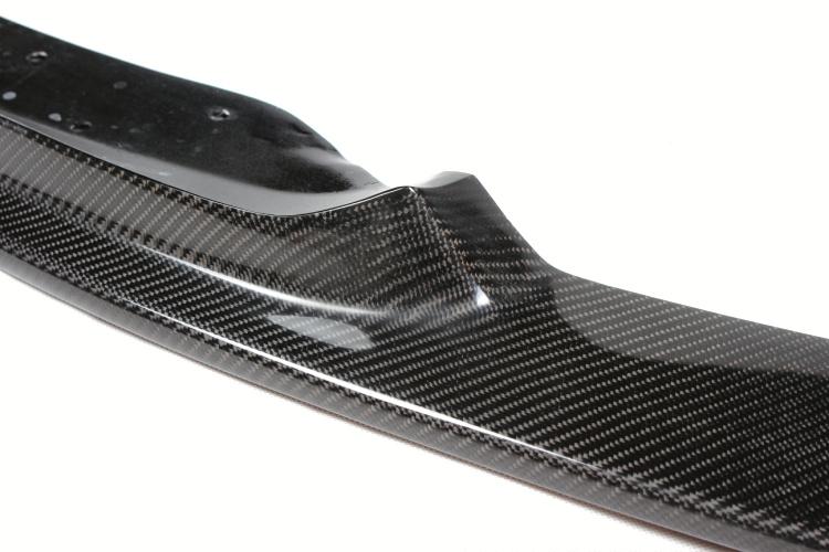 Closeup of the Weave of the Hamann Style Carbon Fiber Front Lip for BMW F30