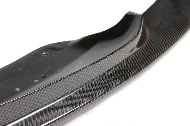 Closeup of the Middle Part of the Hamann Style Carbon Fiber Front Lip for BMW F30