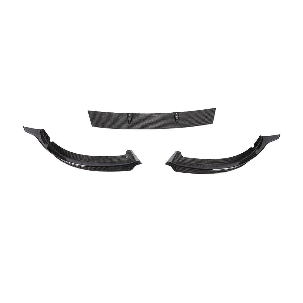 Another Angle View of the IMS 3-Piece Carbon Fiber Front Lip for BMW G20 Non-M Sport