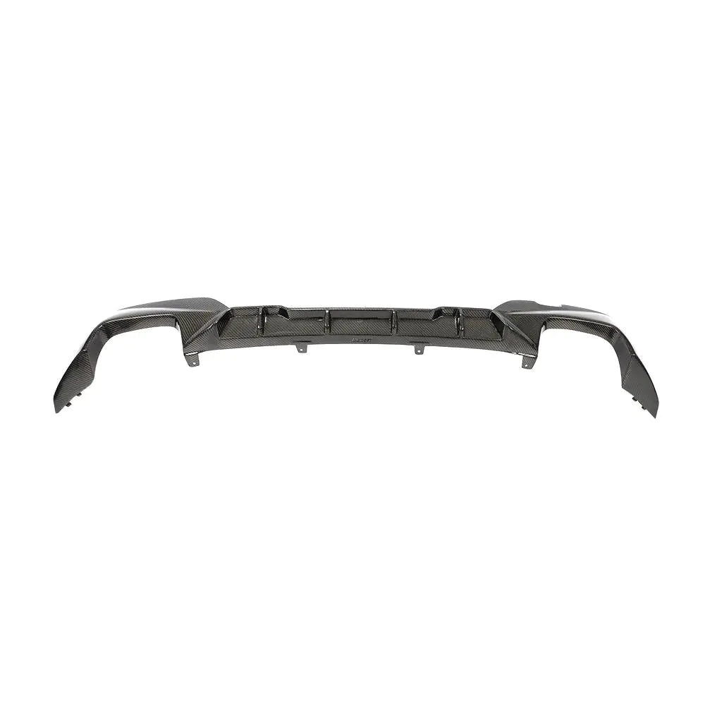 Face Down View of the IMS Carbon Fiber Rear Diffuser for BMW G20