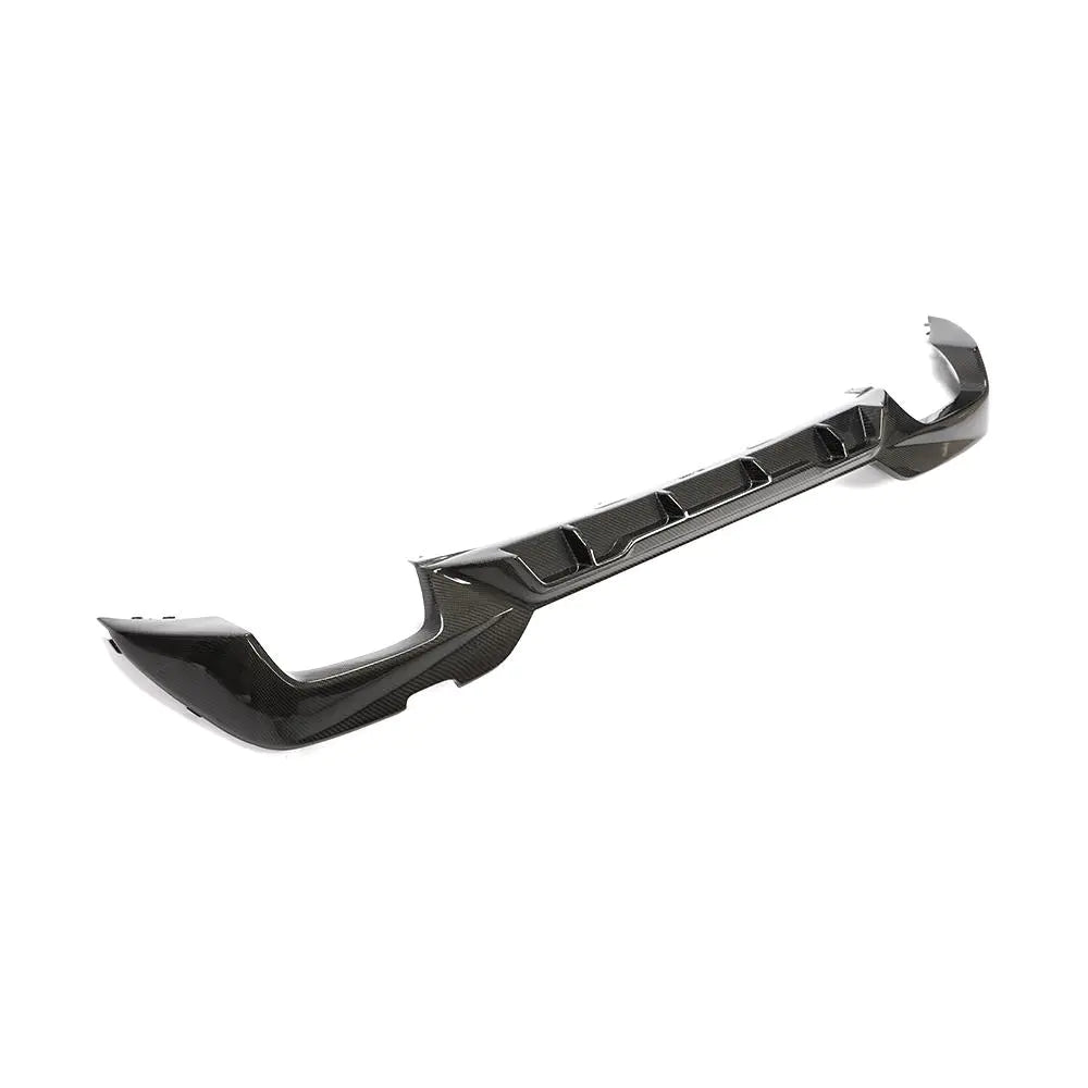 Side View of the IMS Carbon Fiber Rear Diffuser for BMW G20