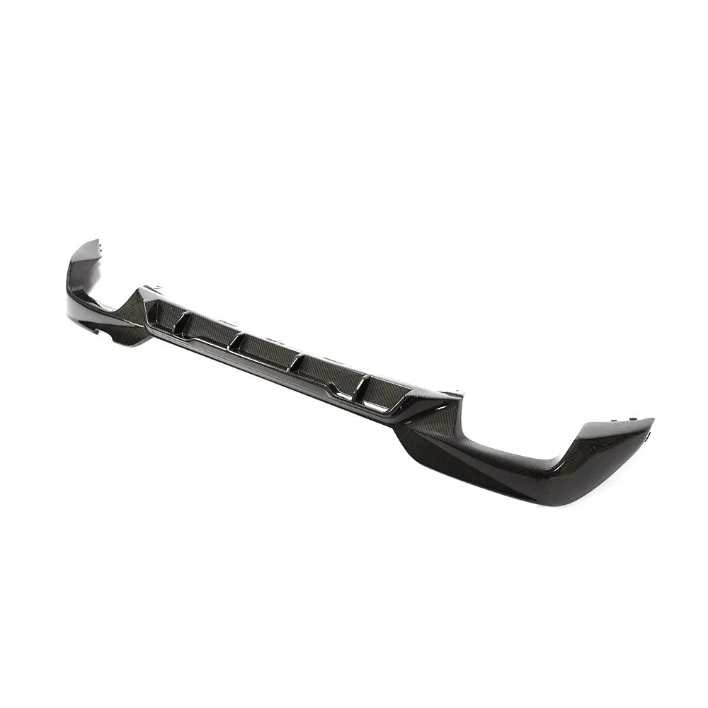 Side View of the IMS Carbon Fiber Rear Diffuser for BMW G20