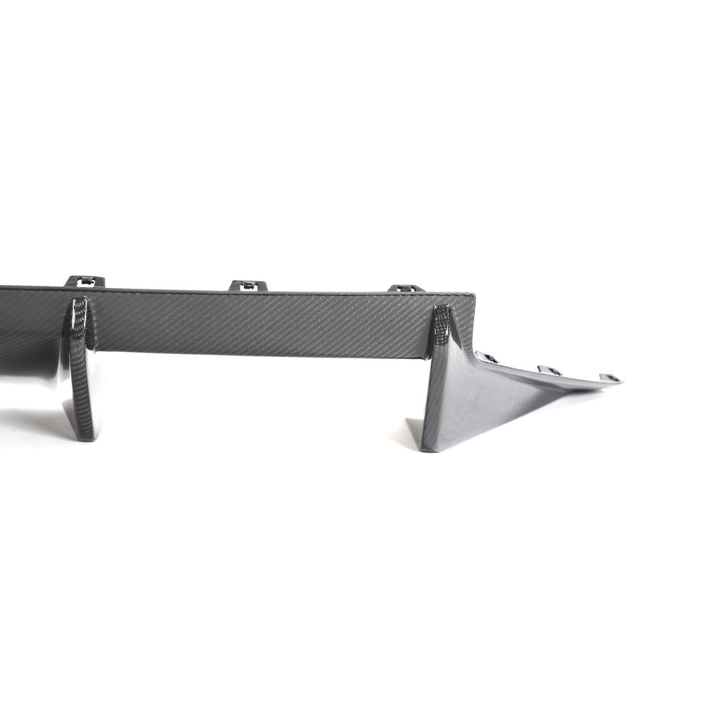 Back Corner of the IMS Carbon Fiber Rear Diffuser for BMW M2 G87 (2023+)