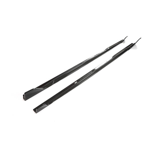 Left View of the IMS Carbon Fiber Side Skirts for BMW 2 Series G42 (2022+)