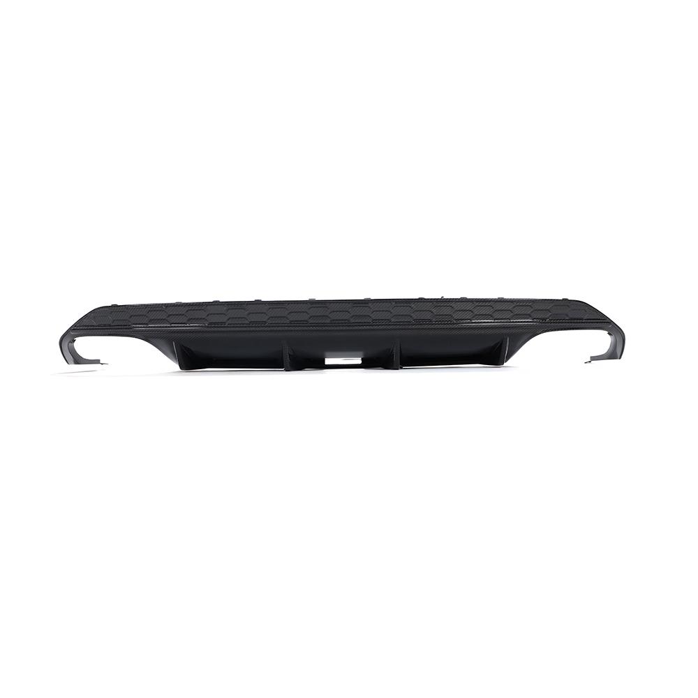 Back view of the IMS Honeycomb Style Carbon Fiber Rear Diffuser for Audi A3, S3 & RS3 8Y (2022+)