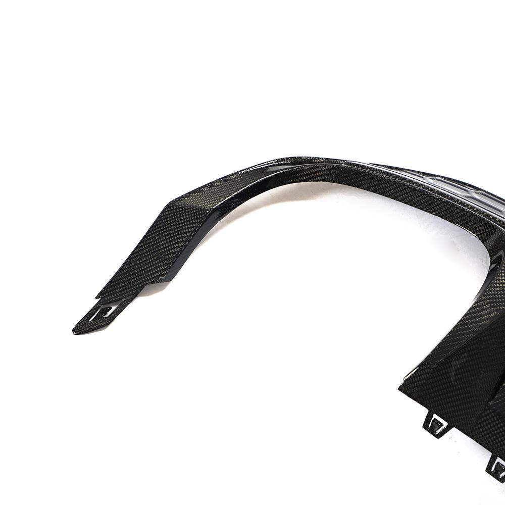 Side view on the IMS Honeycomb Style Carbon Fiber Rear Diffuser for Audi A3, S3 & RS3 8Y (2022+)