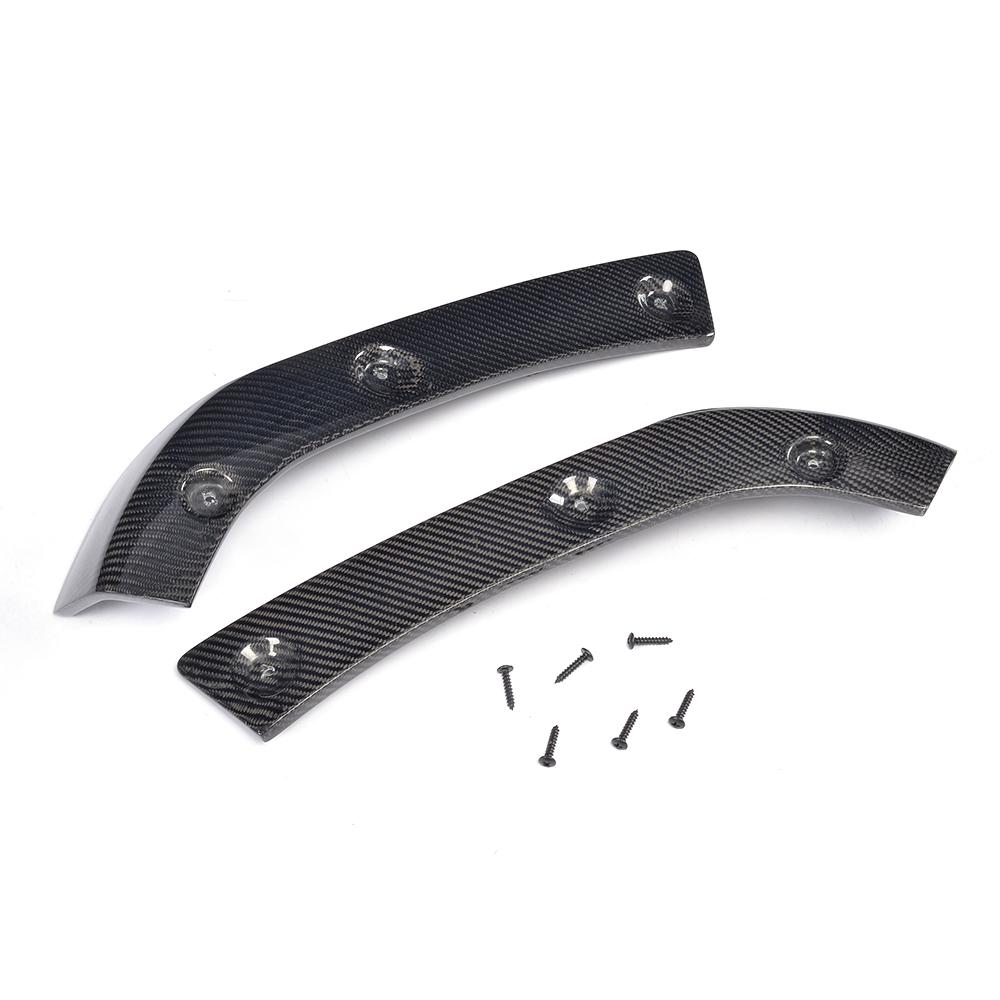 Angled View of the Underside of the Insignist Motorsports 2-Piece Carbon Fiber Front Splitters for BMW F30