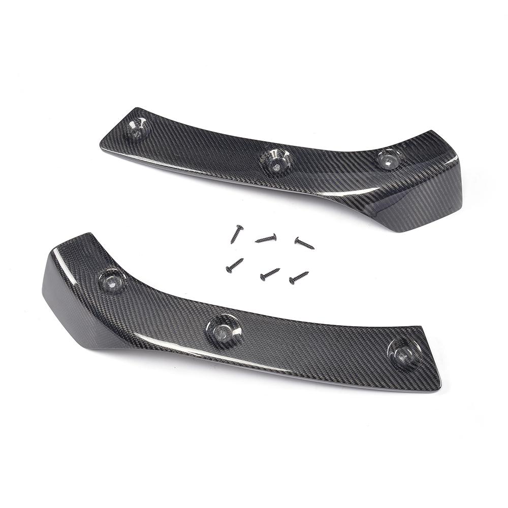 View of the Underside of the Insignist Motorsports 2-Piece Carbon Fiber Front Splitters for BMW F30