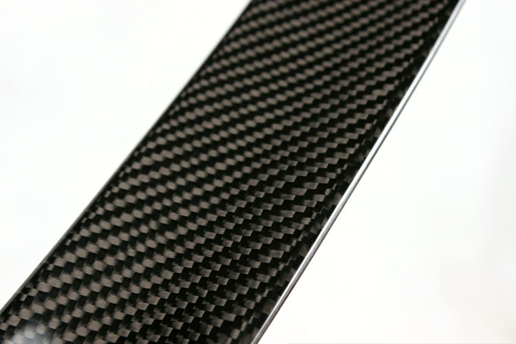 Closeup of the Weave Pattern of the Insignist Motorsports M Style Carbon Fiber Trunk Spoiler for BMW F30 & F80