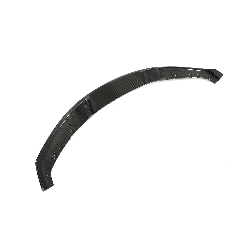 Angled View of the MAD Style Carbon Fiber Front Lip for BMW F30