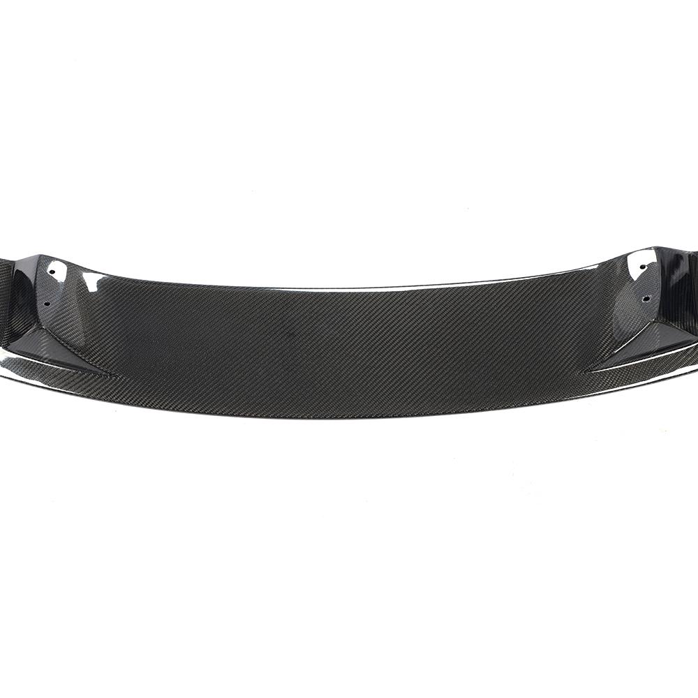 Closeup of the Middle Part of the MAD Style Carbon Fiber Front Lip for BMW F30