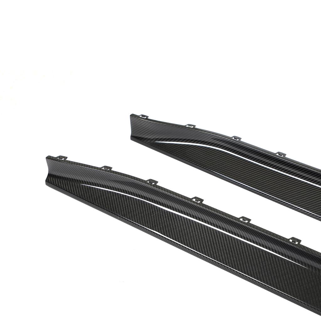 3D-stil tørre karbonfibersideskjørt til BMW M3 G80 (2021+)
