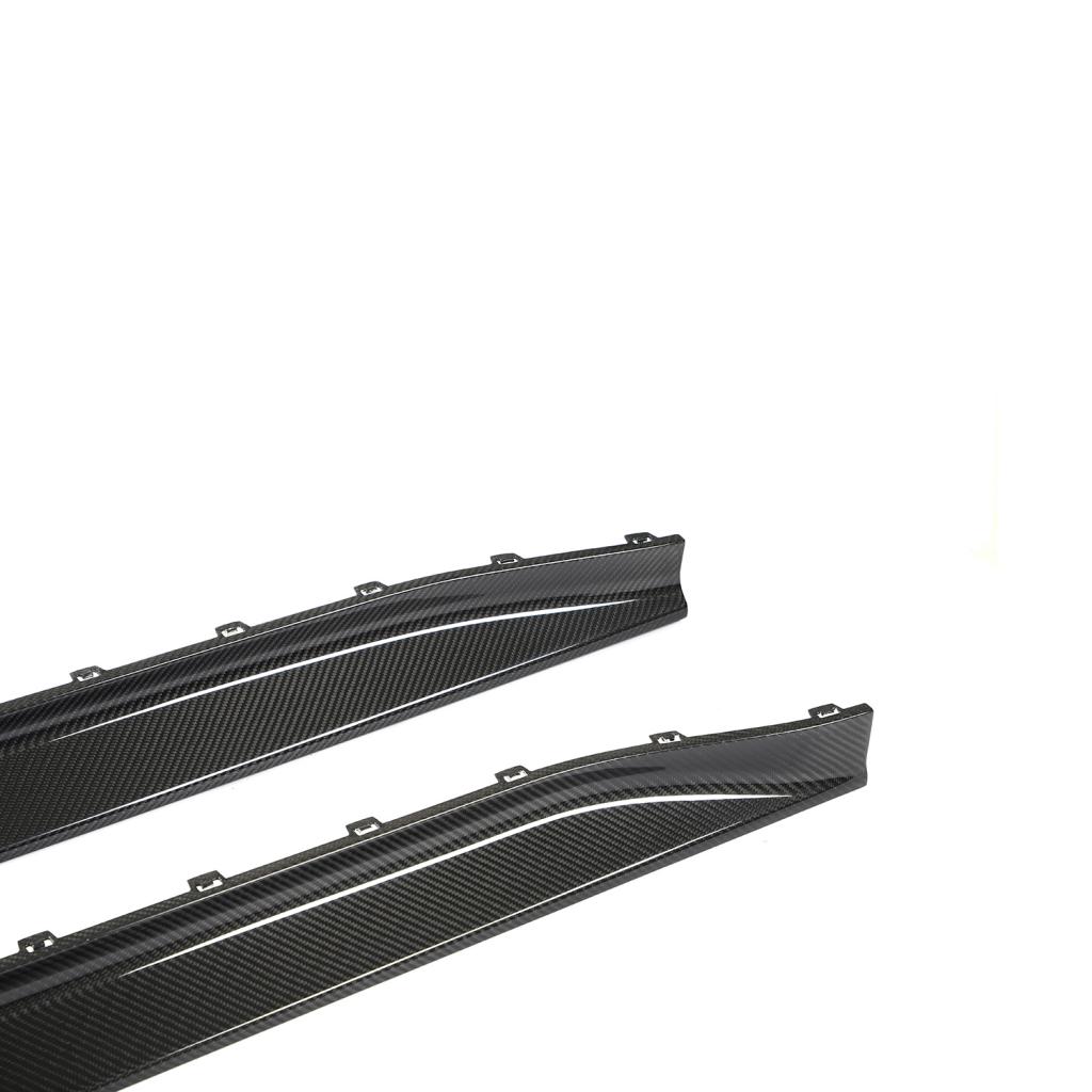 3D-stil tørre karbonfibersideskjørt til BMW M3 G80 (2021+)