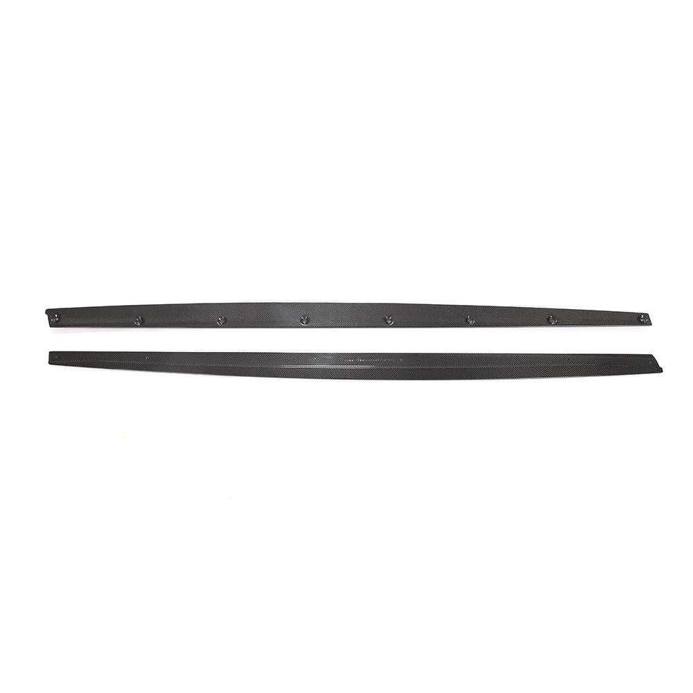 Up side and down side of the MP Style Carbon Fiber Side Skirts for BMW M3 F80 (2015–2018)