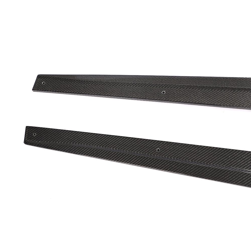 Side closeup of the MP Style Carbon Fiber Side Skirts for BMW M3 F80 (2015–2018)
