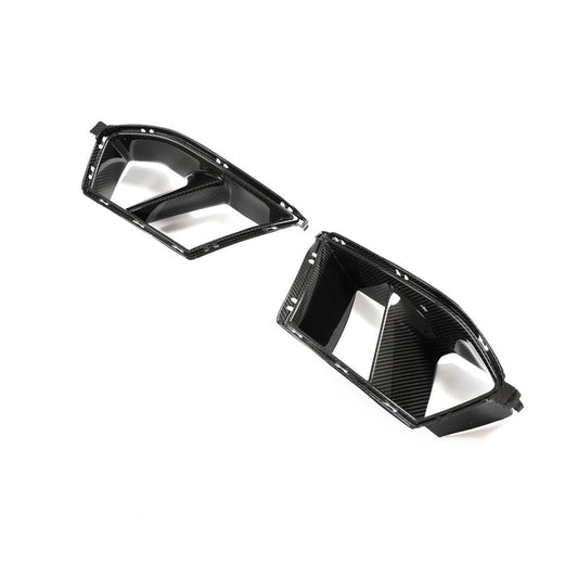 Angle of the MP Style Dry Carbon Fiber Front Bumper Vents for BMW G80/G82