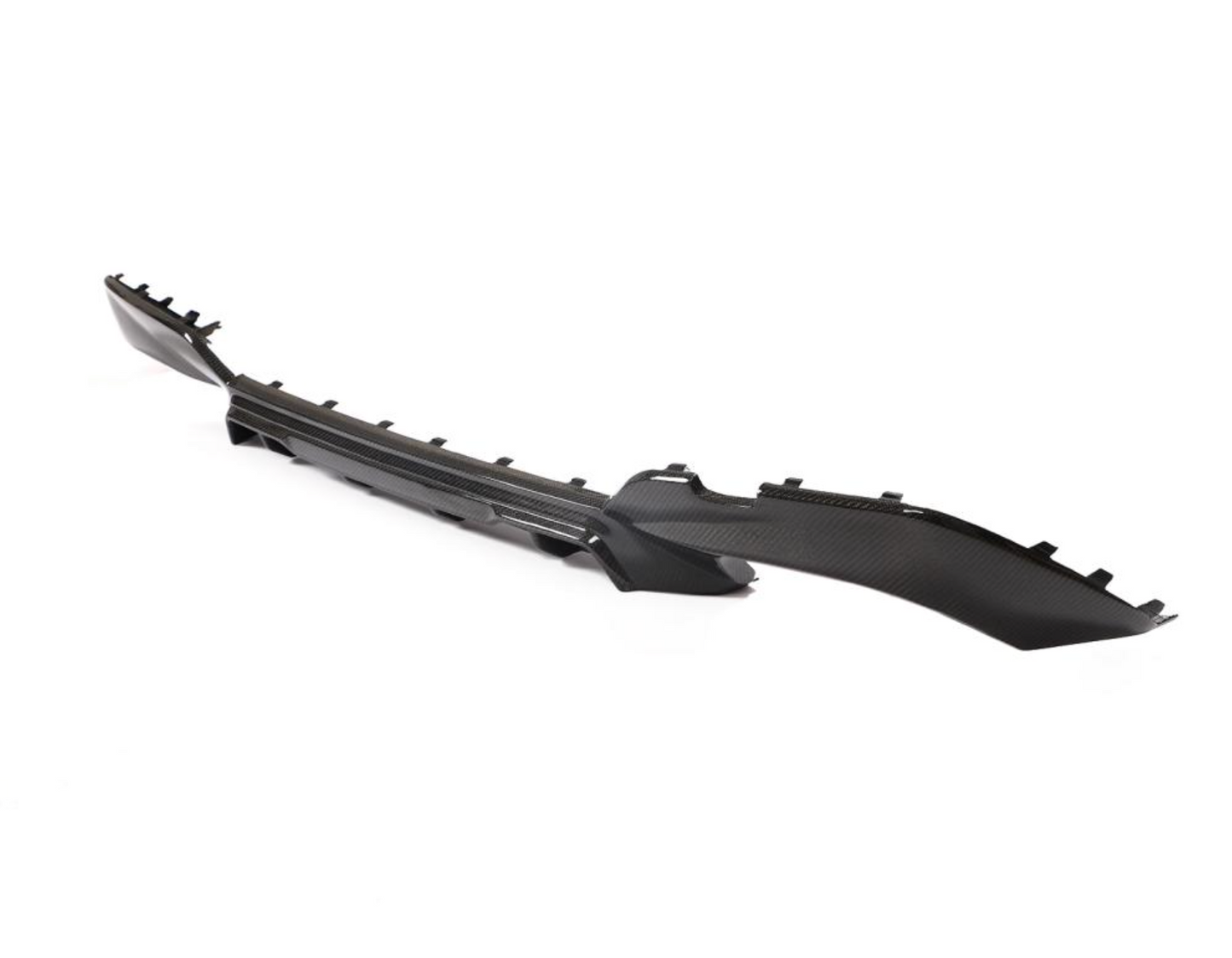 Angled View of the M Performance Style Carbon Fiber Rear Diffuser for BMW G20