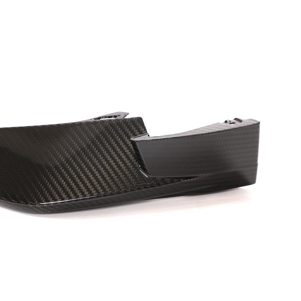weave on the OEM Style Dry Carbon Fiber Front Splitters for BMW G80/G82