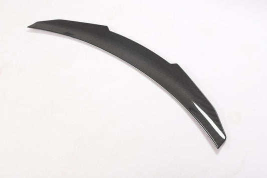 Angled View of the PSM Style Carbon Fiber Trunk Spoiler for BMW 4 Series G22 & M4 G82 (2021+)