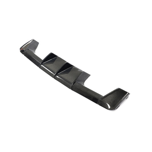 Angled View of the Performance Style Carbon Fiber Diffuser for BMW M3 & M4 G80/G82