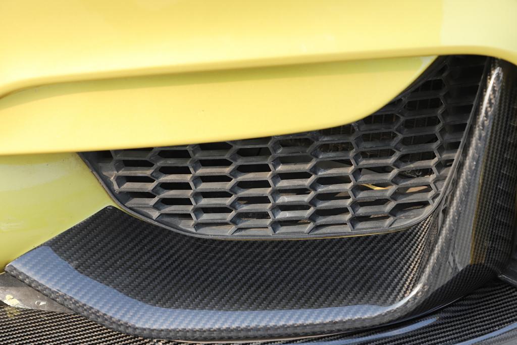 Installed Right side of the Pre-Preg Dry Carbon Fiber Front Splitters for BMW F80 & F82