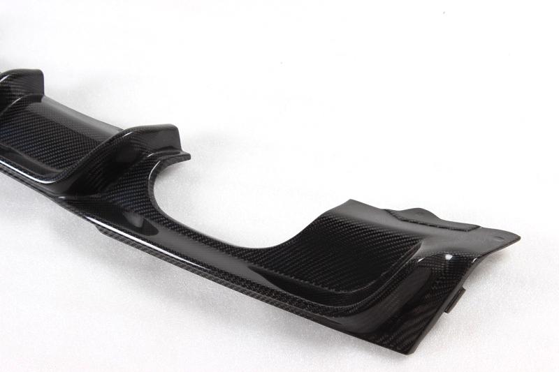 Side Closeup of the Premium Carbon Fiber Diffuser for BMW F30