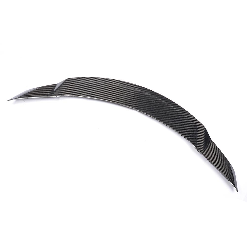 Angled View on the R Style Carbon Fiber Trunk Spoiler for Mercedes-Benz C-Class W205 (2015-2021)