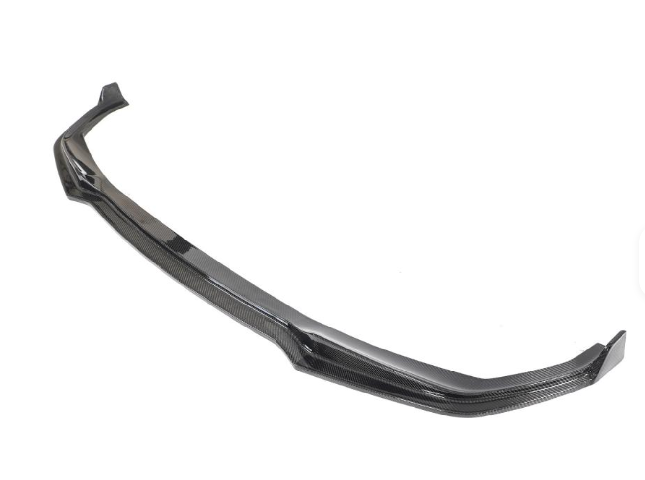 Angled View of the V Style Carbon Fiber Front Lip for BMW G20 M340i & 330i