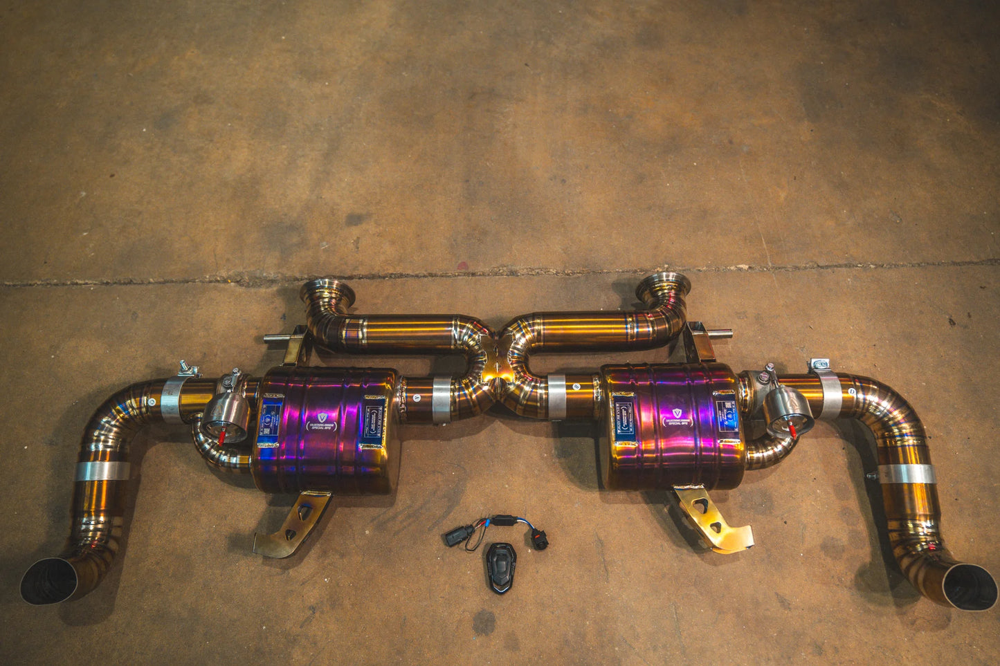 Half of the Valvetronic Audi R8 True F1 / Valved Exhaust System