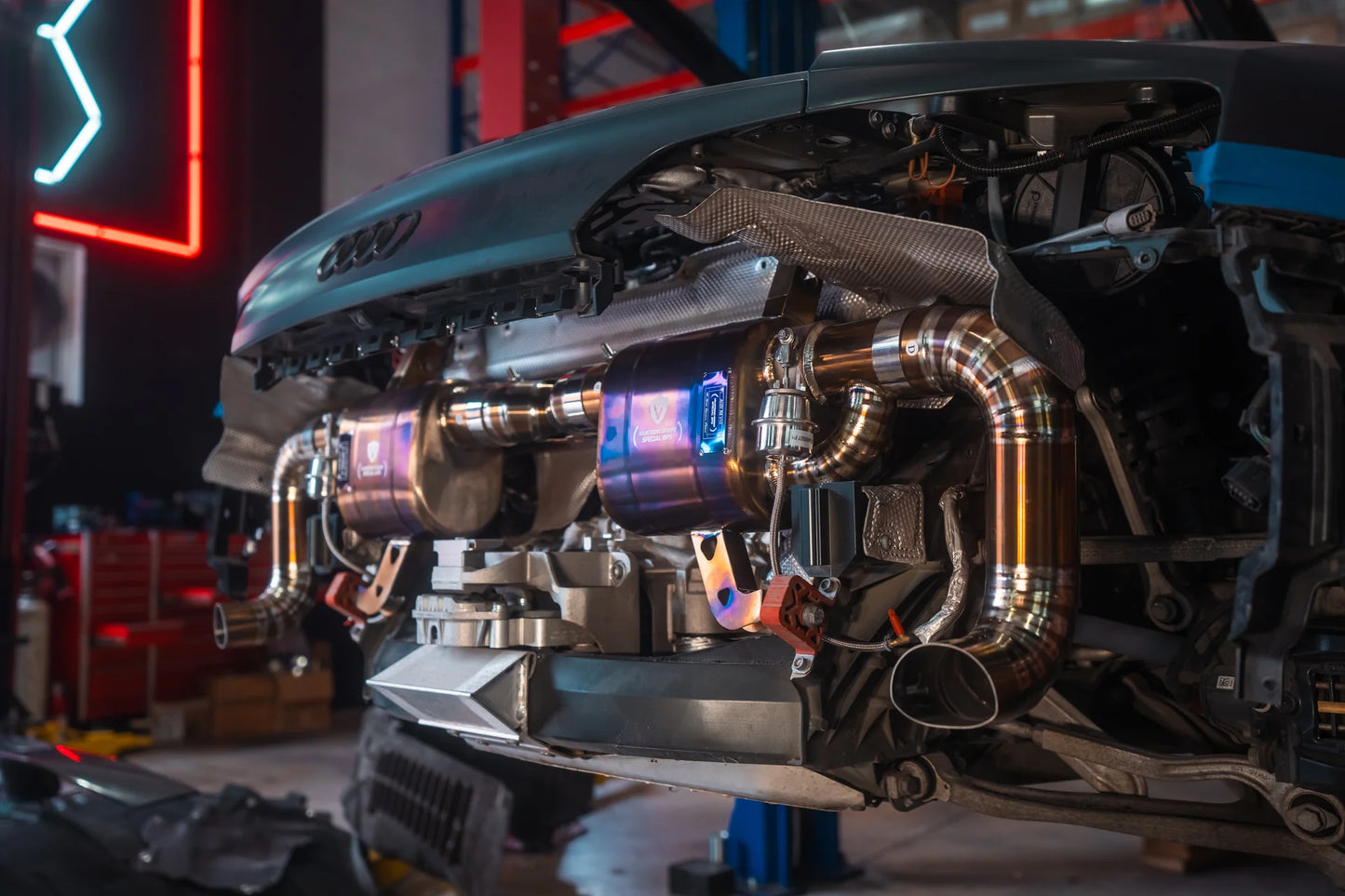 Install of the Valvetronic Audi R8 True F1 / Valved Exhaust System
