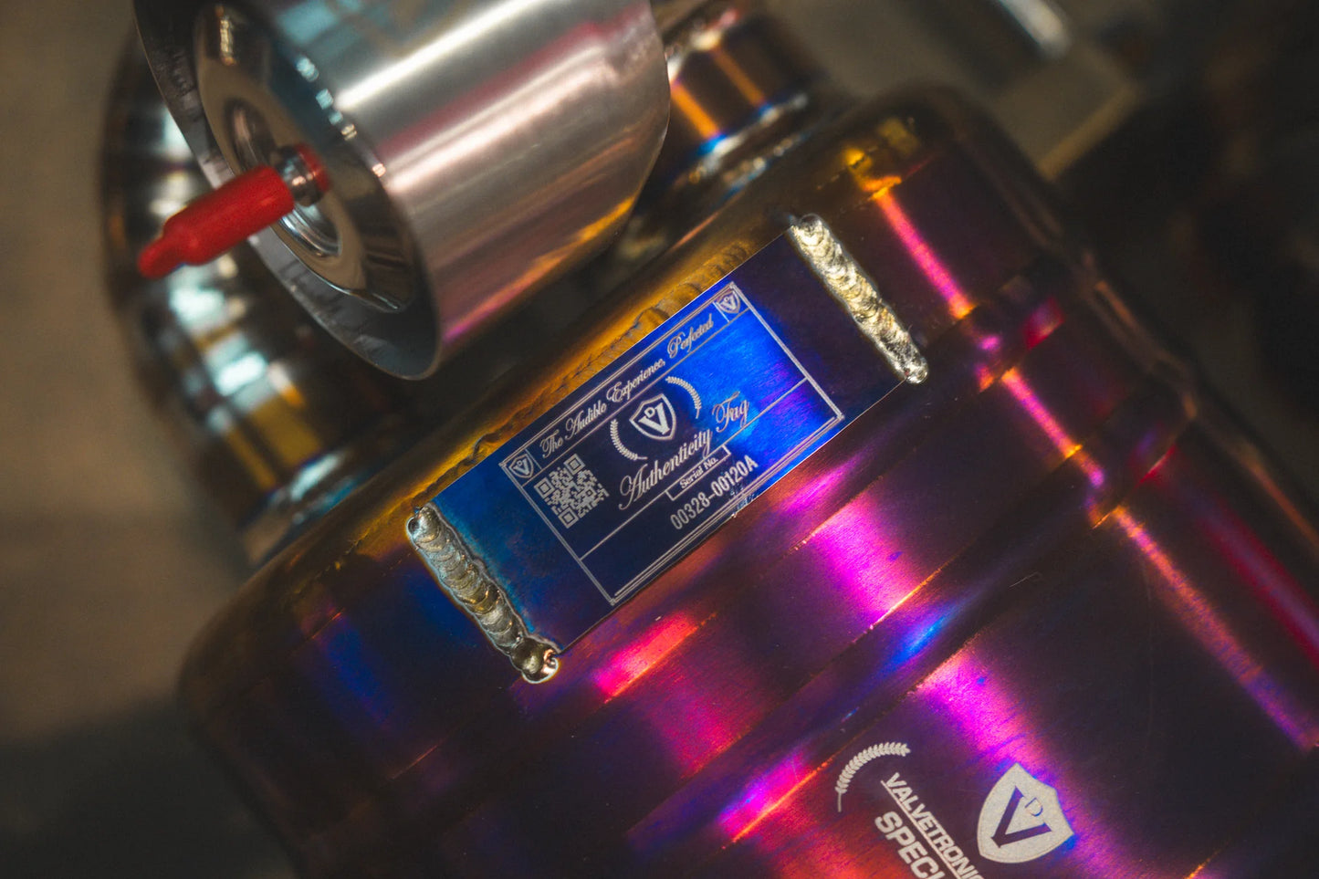 Another view of the logo on Valvetronic Audi R8 True F1 / Valved Exhaust System