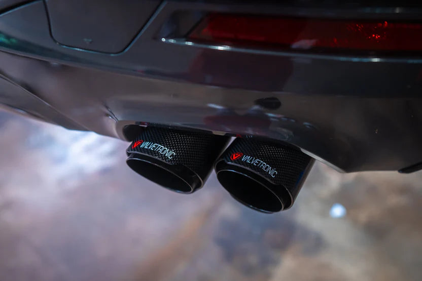 Installed view on the Valvetronic BMW G30 530i / 540i Valved Sport Exhaust system